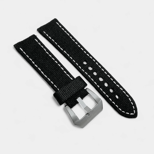 Handmade Distressed Canvas Watch Strap Thick Band Military Sailcloth 20mm 22mm - Picture 18 of 86