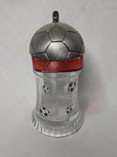 Mini piedra de fútbol original B M F Schnapskrugerl de vidrio de peltre hecha en Alemania - Imagen 2 de 7