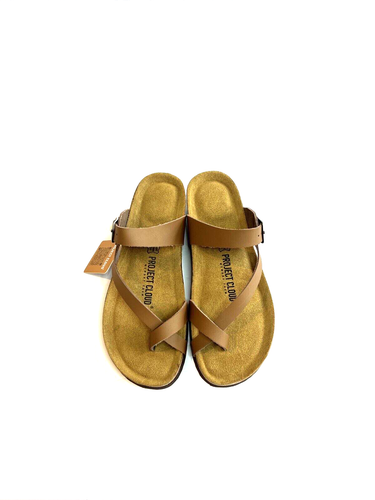 NEW! Project Cloud Bailey Brown Leather Wedge Sandals Women Sz 8 - Picture 4 of 21