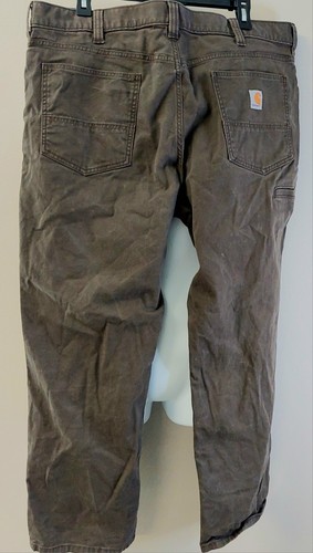 Carhart Relaxed Fit Mens 40x30 Brown Canvas Pants
