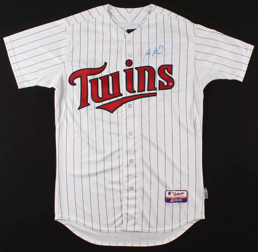 Joe Mauer Signed Minnesota Twins Jersey (Stiener) 6xAll Star