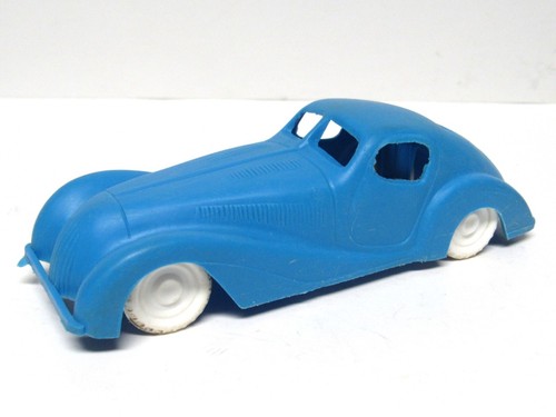 Vintage Jaguar XK120 Coupe blau Kunststoff Spielzeugauto Made in England 60er Ära - Bild 4 von 7