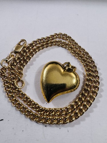 Pure New 18K 750 Anklet Gold 9.5” Long Women’s Heart Charm Anklet 5.7g 3.2mm - Picture 14 of 24