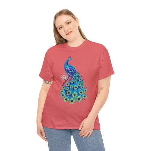  Peacock Unisex Heavy Cotton T-Shirt - Bild 5 von 17