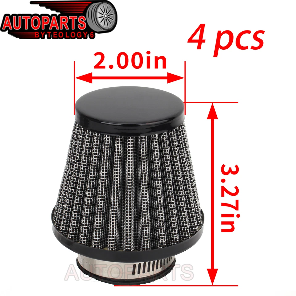 Filtro de aire universal para moto 4 piezas 39 mm para Suzuki GS550 GS550E GS550L     Foto 4 de 4