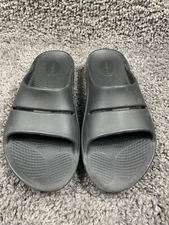 OOFOS OOaah Sport Recovery Slides Unisex M10/W/12 Black