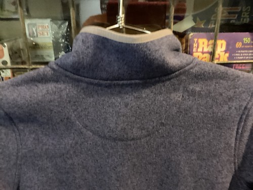 LL Bean Misses 4 Snap Blue Pullover Fleece Women’s  Sweater Pockets SZ L - Cool - Bild 4 von 12