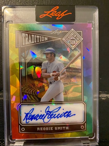 2025 Leaf Seasons In The Sun REGGIE SMITH Tradition Auto Autograph /8