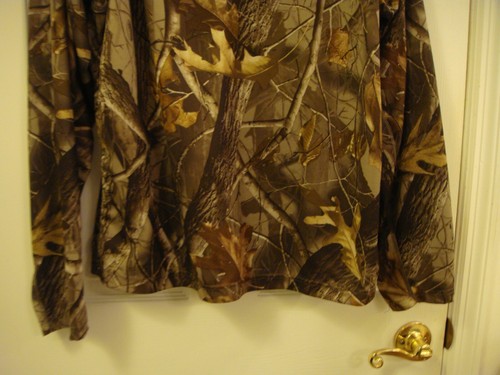Outfitters Ridge camicia mimetica manica lunga poli taglia 2XL RealTree legno duro - Foto 4 di 7