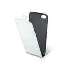 HOUSSE COQUE ETUI CUIR VERITABLE MOXIE ECO IPHONE 5 5S BLANC LEATHER