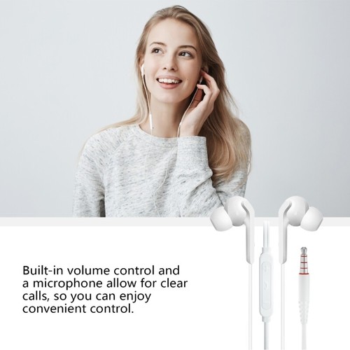 Noise Isolating Earphones 3.5mm Cable Control Headphones Detailed Sound Quality - Zdjęcie 2 z 10