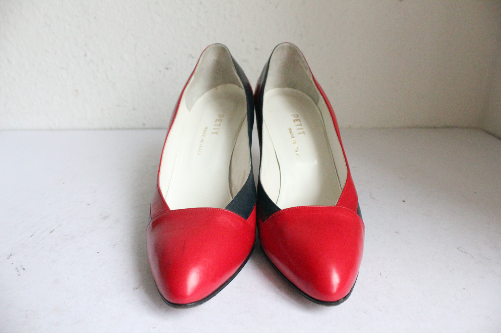 Petit elegante salón lleno zapatos rojoazul de cuero genuino rojoazul oscuro eu:37 Made in Italy 23bae0 Petit elegante salón lleno zapatos rojoazul de cuero genuino rojoazul oscuro eu:37 Made in Italy 23bae0
