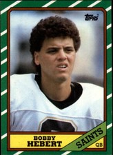 1986 Topps #339 Bobby Hebert RC