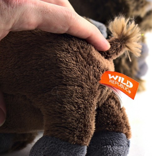 2x Wild Republic Bison Buffalo 6" + 12" Plush Stuffed Animal Toy Brown - Picture 8 of 8