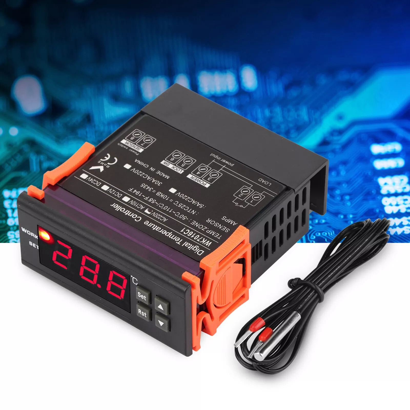 LED Temperaturregler STC-1000 -50 99 Digital Anzeige Thermostat AC 110-220V