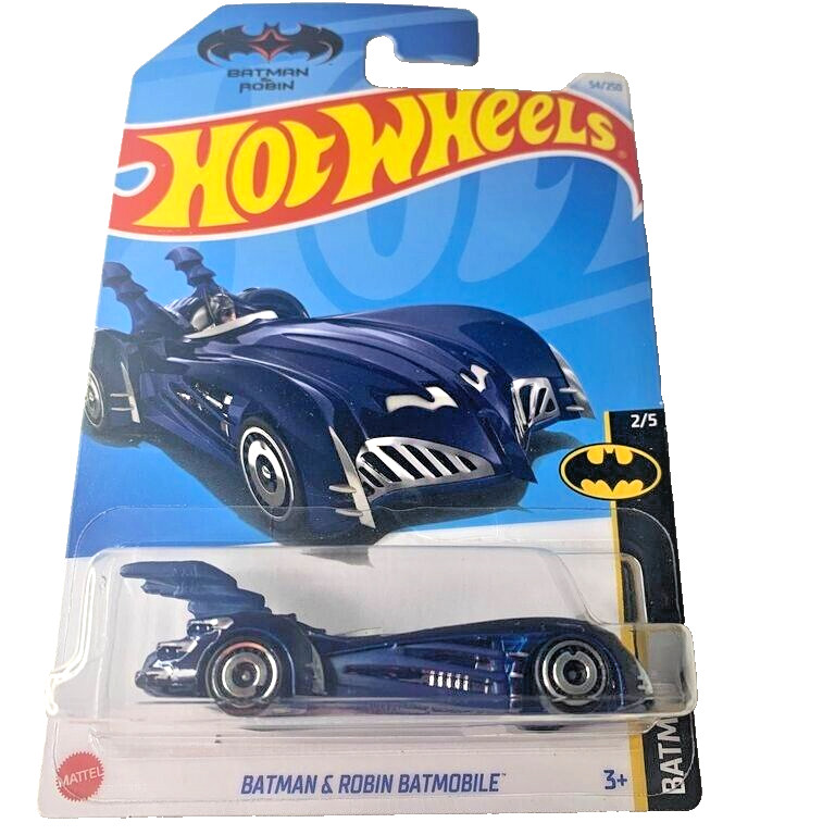 HOT WHEELS 2024 BATMAN & ROBIN BATMOBILE DARK BLUE 54/250 HTD51 CAMPBELL DESIGN