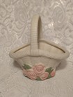 Teleflora Shabby Rose Vase or Plant Holder Basket Home Decor Collectible tblww1