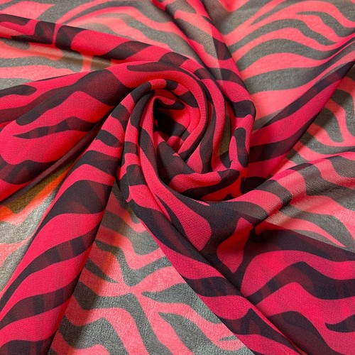 Floral / Leopard Chiffon Material Dress Drape Craft Costume Fabric 44" Meter - Picture 33 of 91