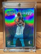 Luka Doncic 2022-23 Donruss Optic “Splash” Silver Prizm Insert Dallas Mavericks
