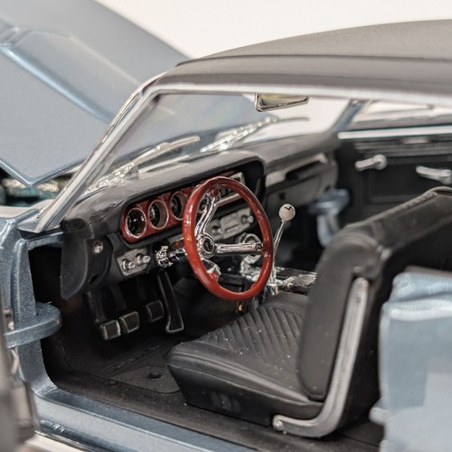 1965 Pontiac GTO Diecast Model Car Metallic Blue Hurst Edition 1:18 Maisto - Picture 15 of 18