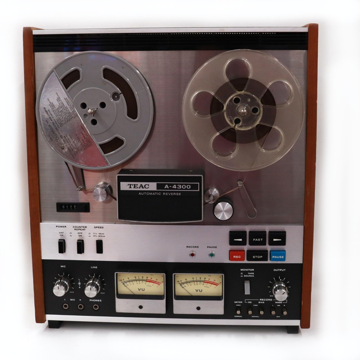 TEAC A-4300 Reel to Reel Tape Recorder, Stereo Tape Deck TEAC A-4300 Reel to Reel Tape Recorder, Stereo Tape Deck