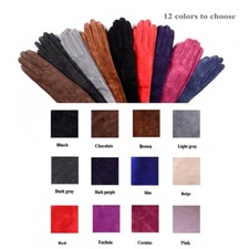 Custom Made 30cm to 80cm Long Suede Leather Evening/Elbow Opera Long Gloves