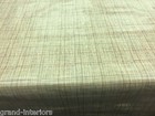 PLAIN OATMEAL BEIGE WEAVED STRIPES HESSIAN LOOK PVC WIPECLEAN VINYL TABLE CLOTH