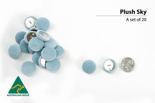 DIY - 25mm Upholstery / Tufting Buttons (Pack of 20) in Velvet Fabric (PLUSH) - Picture 4 of 9