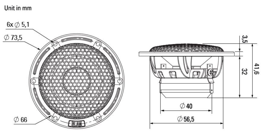 BLAM LIVE LFR52 50mm (2 inch) High resolution full-range