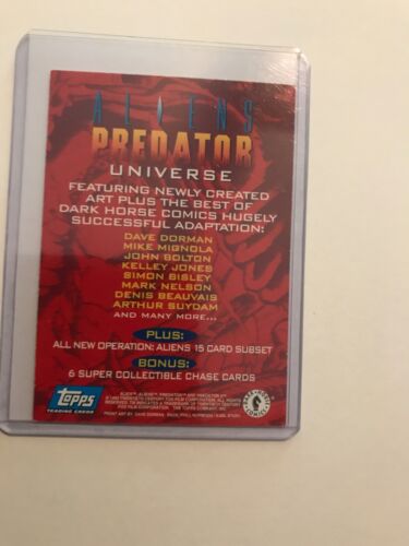 Aliens Predator Universe Promo Card : 1993 Topps Dark Horse Comics, no #, NM - Picture 5 of 5
