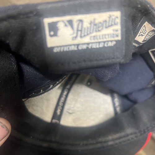 Atlanta Braves New Era 59fifty On Field Cap Fitted Hat Size 7 1/8 USA Made - Picture 4 of 5
