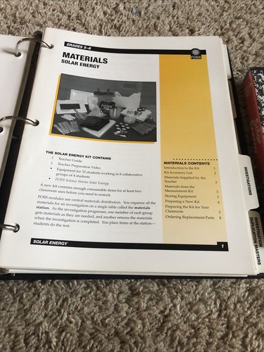 FOSS Science Solar Energy Teacher's Guide binder - Picture 7 of 11
