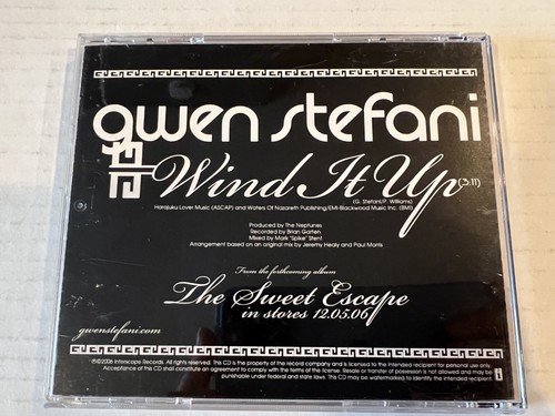 Gwen Stefani ‎– Wind It Up Promo CD - Picture 1 of 2