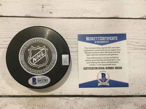 Disco Ken Daneyko Firmado 2000 NJ Devils Stanley Cup Autografiado Beckett BAJO CERTIFICADO DE AUTENTICIDAD b - Imagen 2 de 4