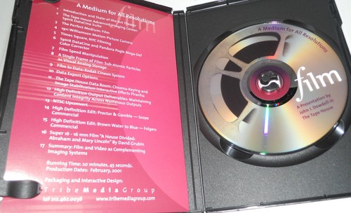 FILM A MEDIUM FOR ALL RESOLUTIONS 2001 DVD John J Dowdell III The Tape House . - Picture 6 of 6