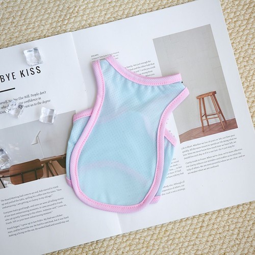 Pet Puppy Ice Silk Vest T-Shirts Dog Clothing Apparel Vests Doggy Shirt For Cat - Picture 16 of 18