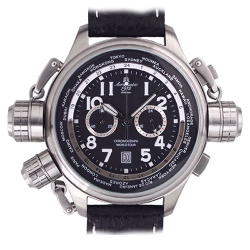 +++ German XXL WORLDTOUR Precision Chronograph Aeromatic 1912 A1413 +++