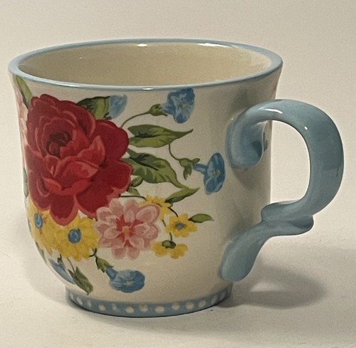 Pioneer Woman Sweet Rose Light Blue Ceramic 14.5-Ounce Floral Coffee Mug - Picture 2 of 7