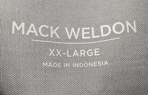 Mack Weldon Size XXL Light Grey Oxford Long Sleeve Button Down Shirt - Picture 4 of 10