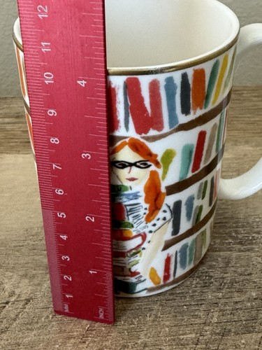 Kate Spade New York Lenox Illustrated Collection Library Books Coffee Mug Cup - Bild 2 von 10
