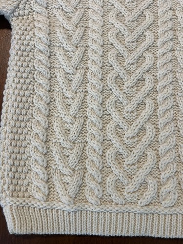 NWT Aran Crafts Ireland Merino Wool Knit Sweater 4-5 Years Unisex - Picture 2 of 10