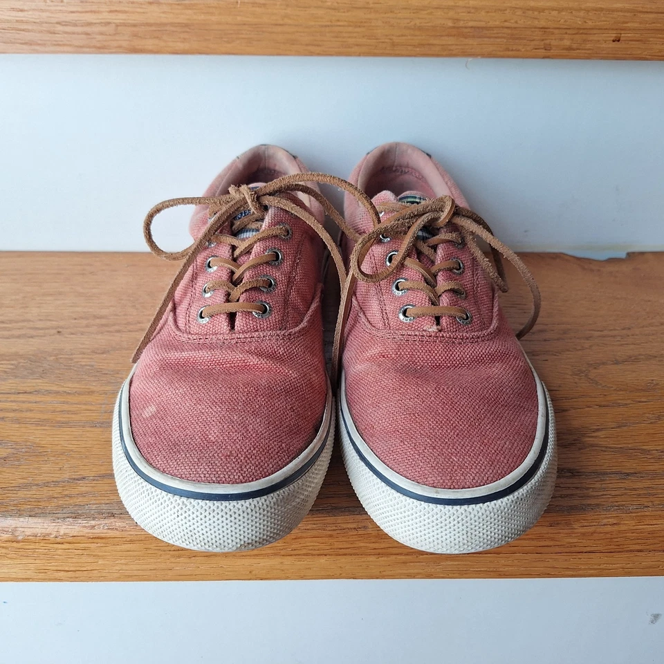 Sperry Top-Sider Nantucket Lona Roja EE. UU. Hombres Talla 10 Foto 3 de 4