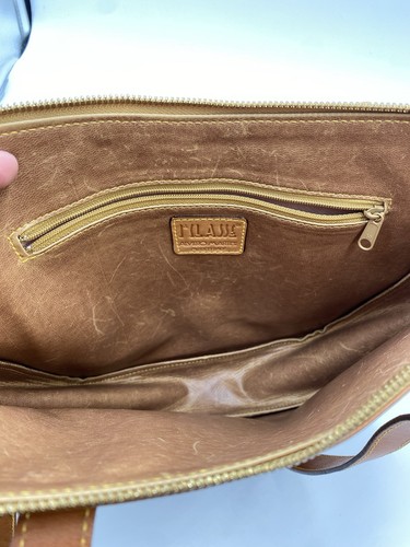 Alviero Martini 1A Classe Damen World Map Schultertasche braun - lesen - Bild 8 von 10
