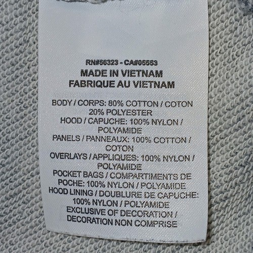 Nike Girls Jacket xlarge Gray Hooded Logo Pockets Full Zip Long Sleeve - Picture 4 of 16