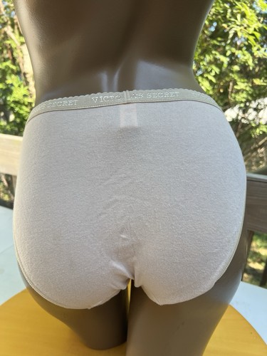 VTG Victoria's Secret Signature Waistband Nude Cotton Bikini Panties Y2K 2003 - Bild 8 von 11