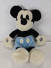 Walt Disney World Mickey Mouse Tiny Fuzzy Stuffed Animal Plush Blue Shorts 9  
