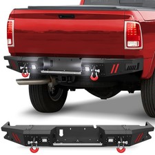  Rear Bumper Compatible with Dodge Ram 2500 3500 , Textured Black Pickup Truck