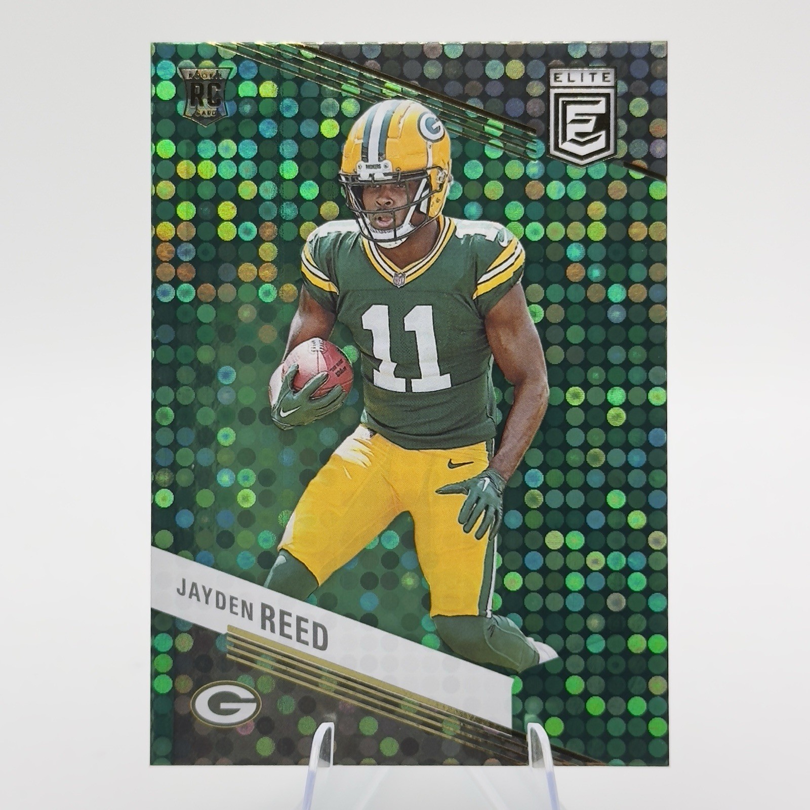 Jayden Reed 2023 Panini Donruss Elite Rookies #153 Green Disco Rookie RC NFL