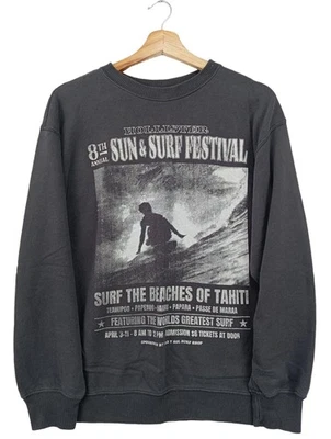 HOLLISTER Sweatshirt Dames Sweat T EU 34 noir style décontracté - Photo 1/4