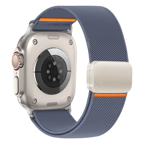 Magnetic Buckle Band For Apple Watch Ultra 2 Series 10 9 8 7 6 Nylon Sport Strap - Picture 11 of 24